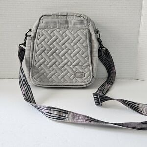 LUG Flapper‎ Convertible Adjustable Crossbody & Belt Bag in Brushed Silver